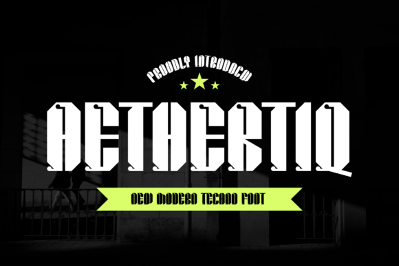 Aethertiq Display Font for Modern Web Design and Branding