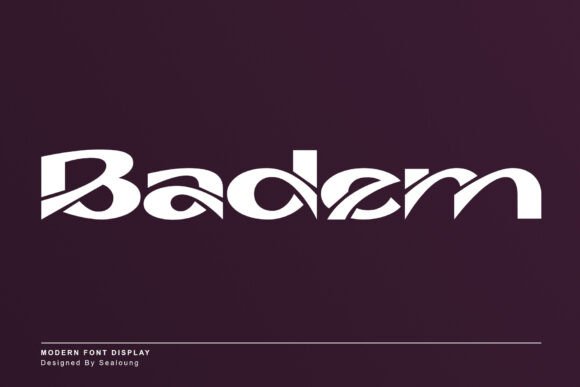 Badem Display Font for Editorial and Brand Design