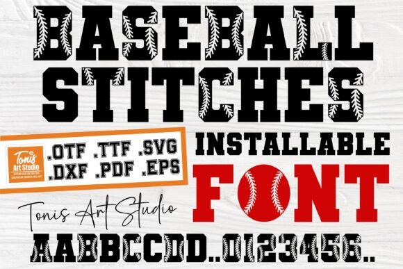 Baseball Stitches: A Bold Display Font for Sports Editorial Design