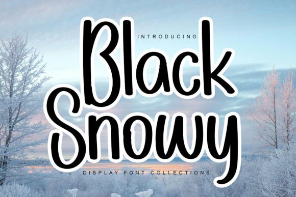 Black Snowy Review: A Fun Display Font for Cheerful Campaigns