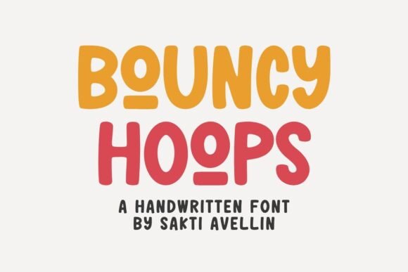 Bouncy Hoops Font: A Handmade Display Font for Brand Storytellers