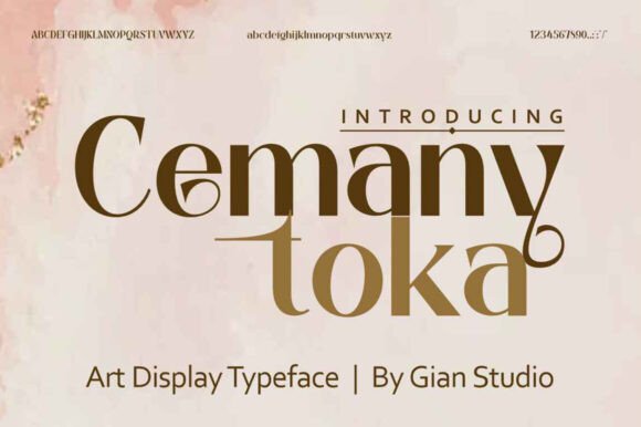 Cemany Toka: A Sophisticated Ligature Typeface for Digital Branding