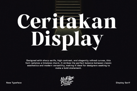 Ceritakan Display: A Sharp Serif Font for Elevated Brand Identities