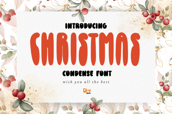 Chirstmas Condense: Festive Display Font for Web and Brand Design