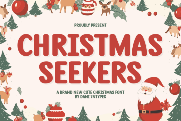 Christmas Seekers Display Font for Holiday Business Branding