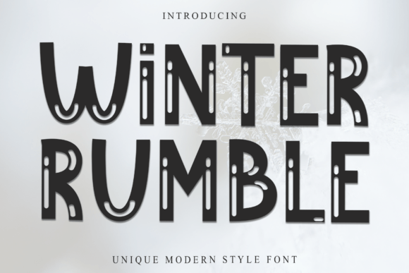 Crafting Holiday Magic with Winter Rumble Font