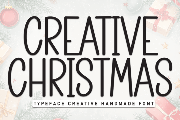 Creative Christmas Font for Handmade Holiday Products and Printables