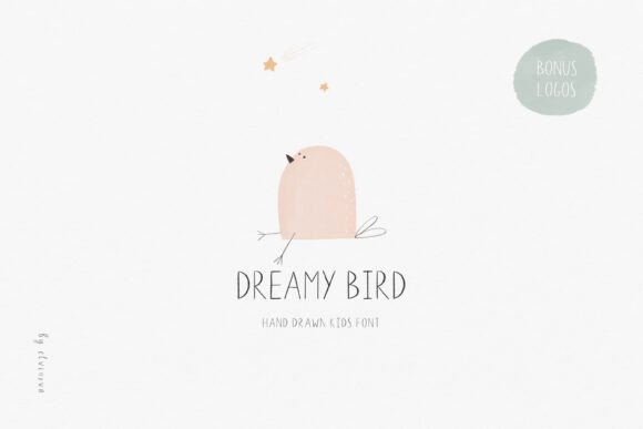 Dreamy Bird: A Playful Hand-Drawn Font for Creative Craft Projects