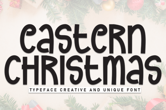 Eastern Christmas: A Handwritten Display Font for Editorial Design