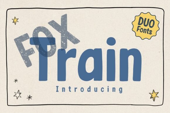 Fox Train Duo Fonts: A Playful Display Typeface for Modern Web Design