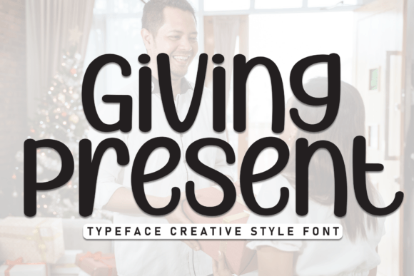 Giving Present Font: A Playful Handwritten Display Typeface