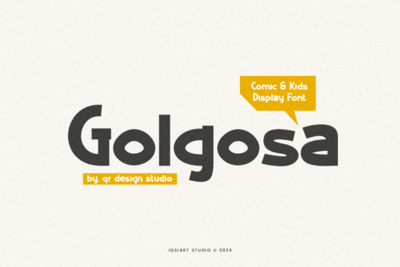Golgosa: A Playful Comic Font for Cheerful Business Branding