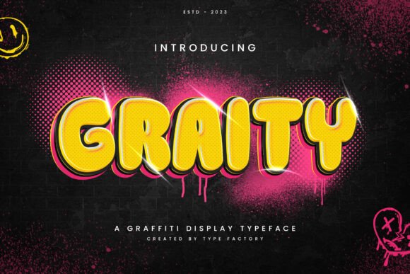 Graity: A Graffiti-Inspired Display Font for Bold Editorial Design