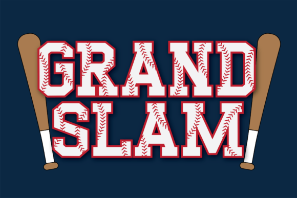 Grand Slam Font for Handmade Products and Sports Branding
