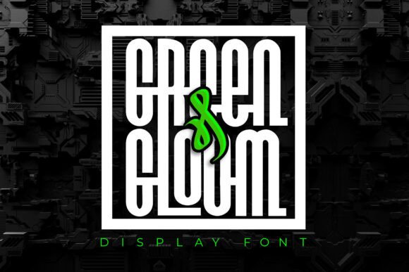 Green and Gloom Display Font for Bold Brand Identity