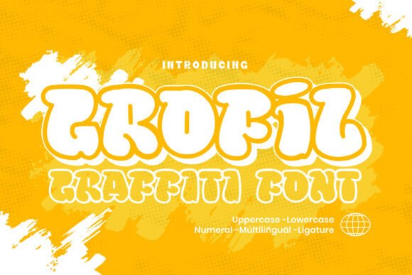 Grofil Font: A Bold Graffiti Typeface for Crafters and Sellers