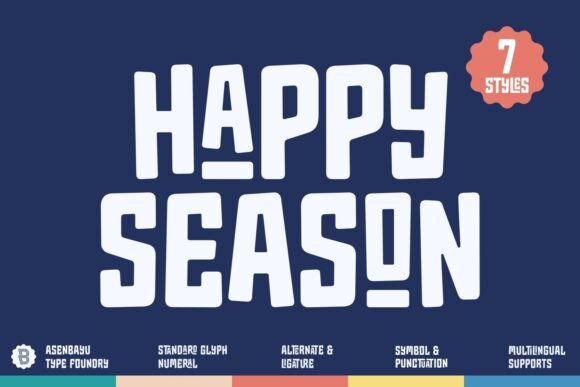 Happy Season Font for Playful Brand Identity