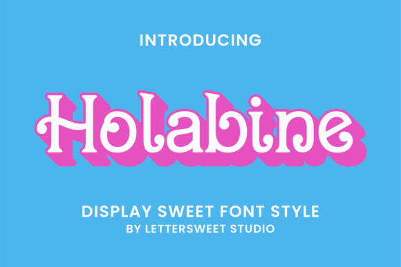 Holabine Display Font for Kid-Friendly Branding and Cheerful Campaigns