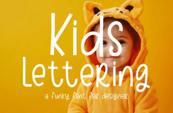 Kids Lettering: A Playful Display Font for Creative Projects