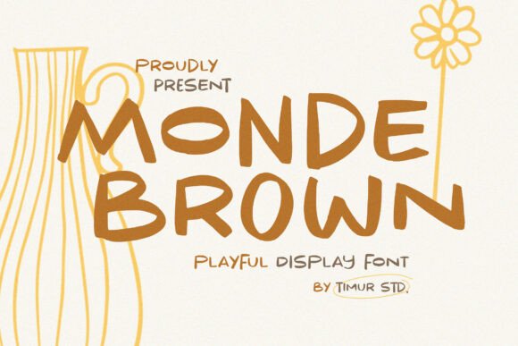 Monde Brown: A Bold Display Font for Small Business Branding