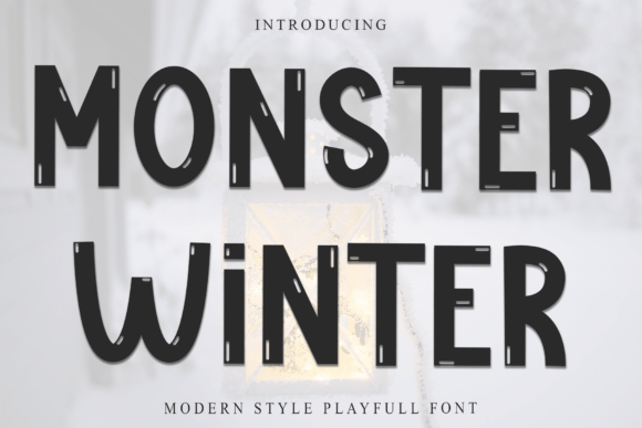 Monster Winter: A Playful Display Font for Editorial Design