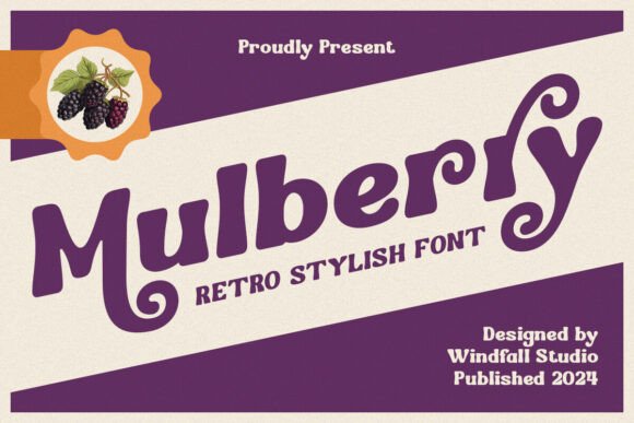Mulberry: A Vintage Display Font for Editorial and Content Design