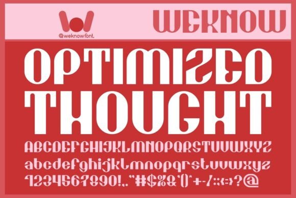 Optimized Thought: A Display Font Built for Modern Web Design