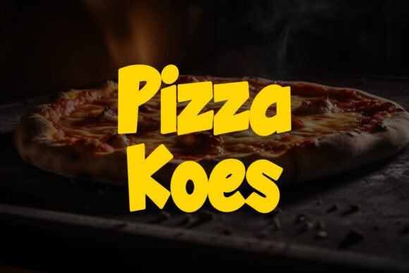 Pizza Koes: A Bold Display Font for Standout Designs