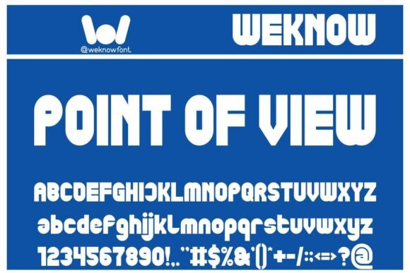 Point of View Typeface: A Futuristic Display Font for Web Designers