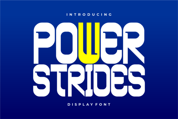 Power Strides Font: A Dynamic Display Typeface for Designers