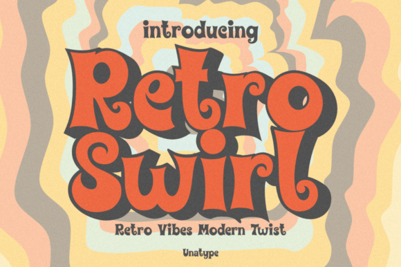 Retroswirl: Bold Display Font with Vintage 70s Charm