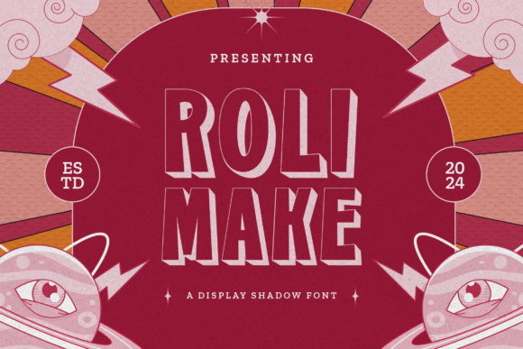Rolimake Display Shadow Font for Bold Campaign Headlines
