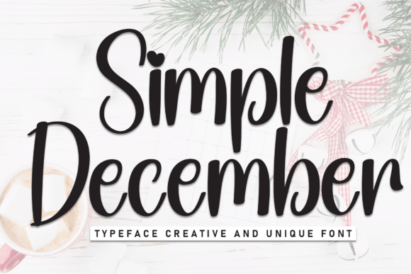 Simple December: A Handwritten Display Font for Editorial Projects