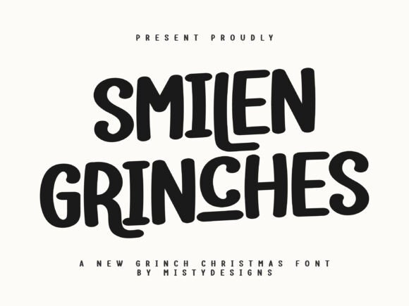 Smilen Grinches Display Font for Small Business Branding