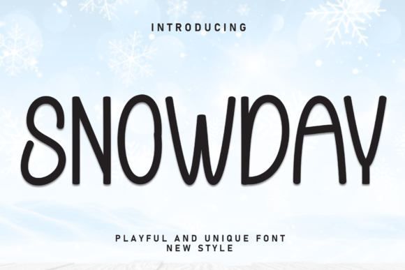 Snowday Handwritten Display Font for Brand Identity Design