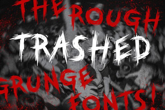 Trashed Font: A Display Typeface for Digital Grunge
