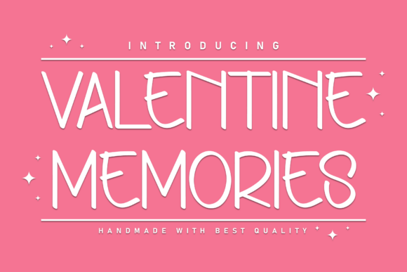 Valentine Memories Font for Standout Branding and Display Design