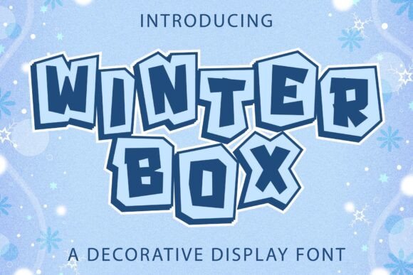 Winter Box: A Decorative Display Font for Holiday Crafters