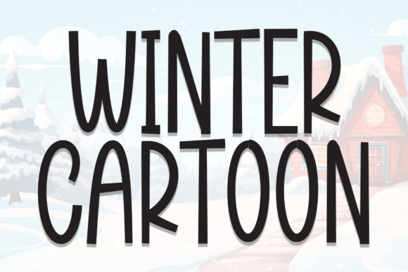 Winter Cartoon: An Elegant Handwritten Display Font for Handmade Products