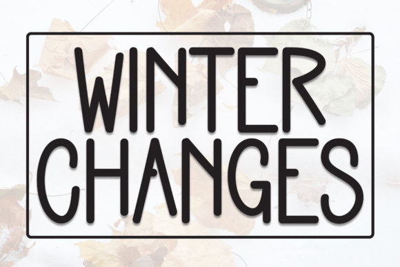 Winter Changes Display Font for Web Design Projects