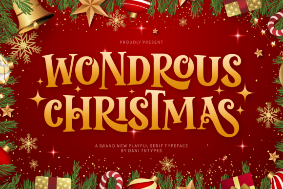 Wondrous Christmas Font for Small Business Branding
