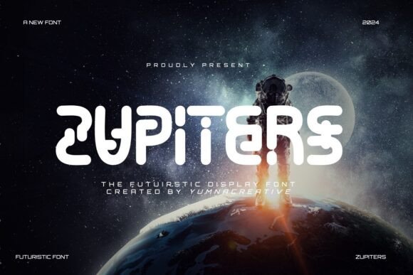 Zupiters: A Futuristic Display Font for Modern Web Designs